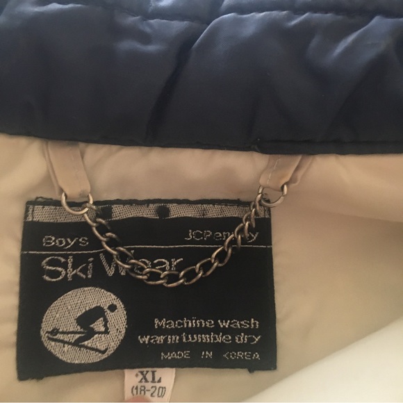 JC Penny Ski Apparel Unisex Purple Snap Button Puffer Jacket Vest Boys X Large S - Picture 9 of 16